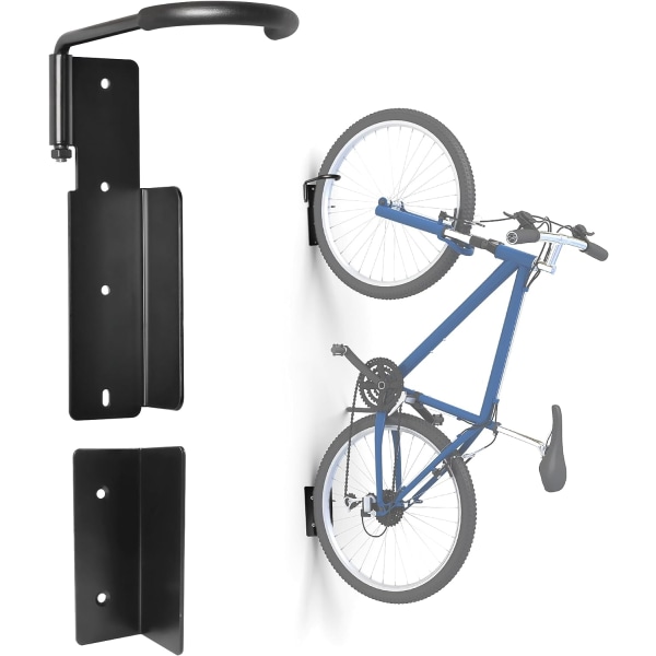 Cykelställ, kan roteras 90 grader vertikalt väggmonterad cykel R