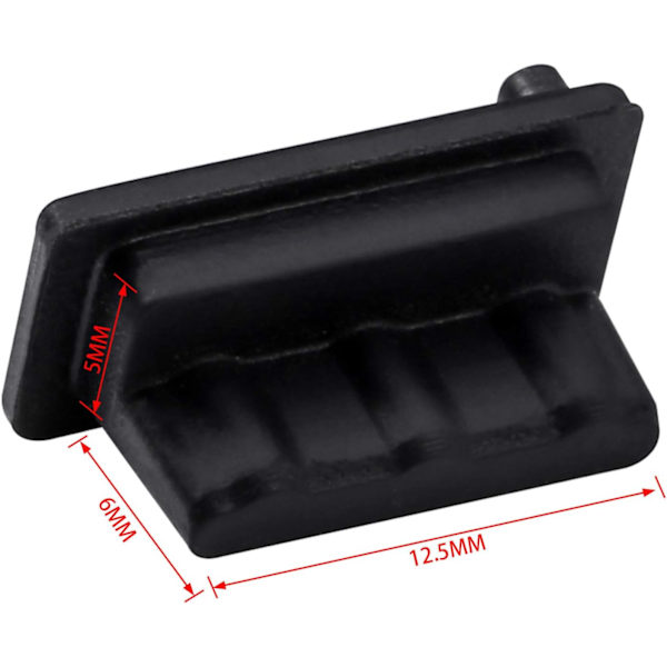 20 st dammskydd i silikon för USB-portar 2.0/3.0