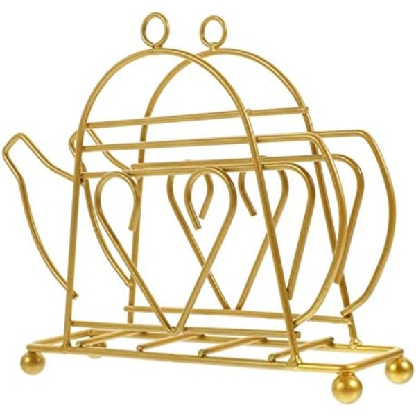 Kande Serviet Holder Støbejern Serviet Organizer Guld Papirhåndklædeholder Bord Serviet Stativ Bryllup Serviet Holder Moderne