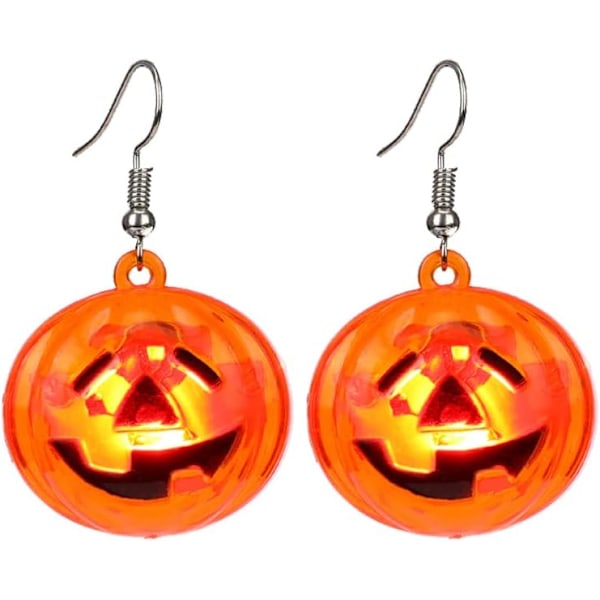Halloween LED Gresskar Ørepynt Søte Lysende Halloween Smykker Dekorative Kreative Rekvisitter