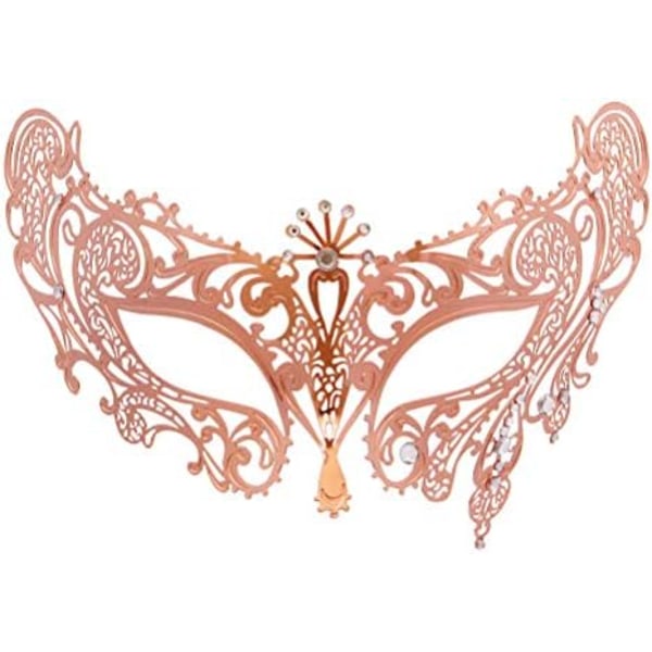 Masquerade Mask Metal Lace Mask with diamond for Dance Party for Girls Women Party Supplies