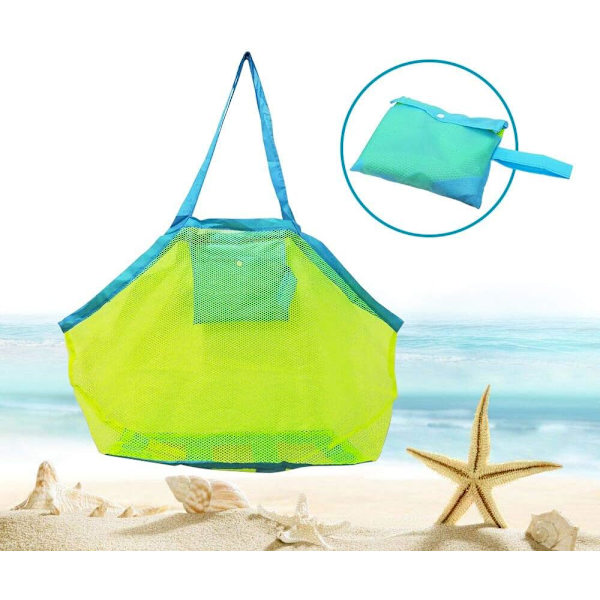 Leksaksväska Mesh Strandleksak Förvaringsnät för att bära leksaker och bogsera