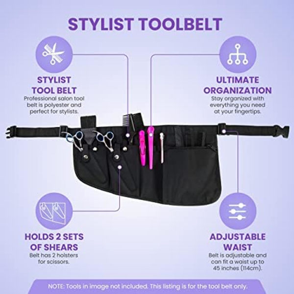 Stylist-työvyö - Polyesterityökalupussivyö kampaajille - Saksienpidike - Saksienholsteri kampaajille - S