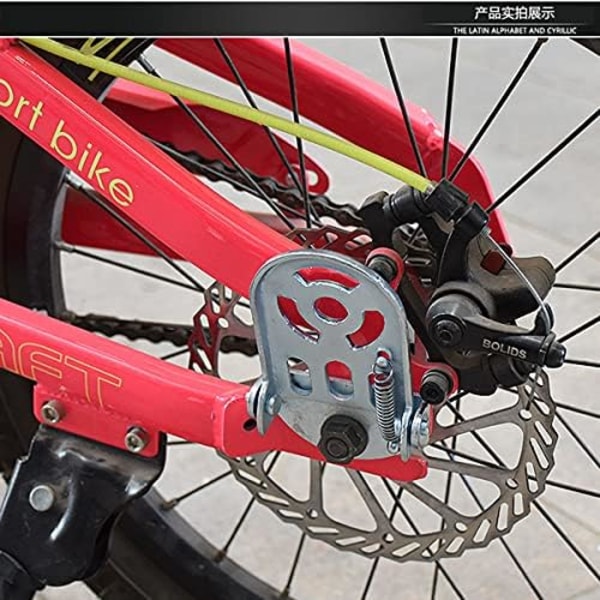 Metal Foldbare Fodstøtter til Cykel 90x60mm til Børnecykel Bagsæde Sikkerhedsfodstøtter Fodplader Pedaler Cykeltilbehør, Sølv