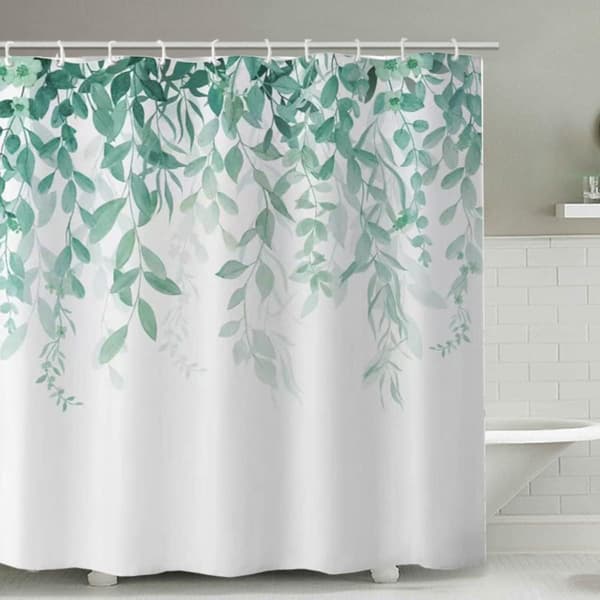 Dusjforheng Anti Mugg Vanntett Polyester Stoff Vaskbar Fl