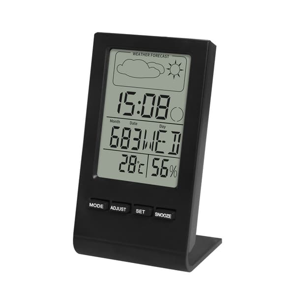 Hvit innendørs utendørs termometer, termometer hygrometer barome