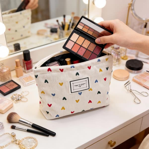 pc Toilettaske til kvinder, makeuptaske, makeuppung, stor makeuptaske