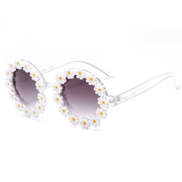 Damesolbriller, Noble Classic Round Daisy Solbriller Dame/Men Vakre Speil Solbriller