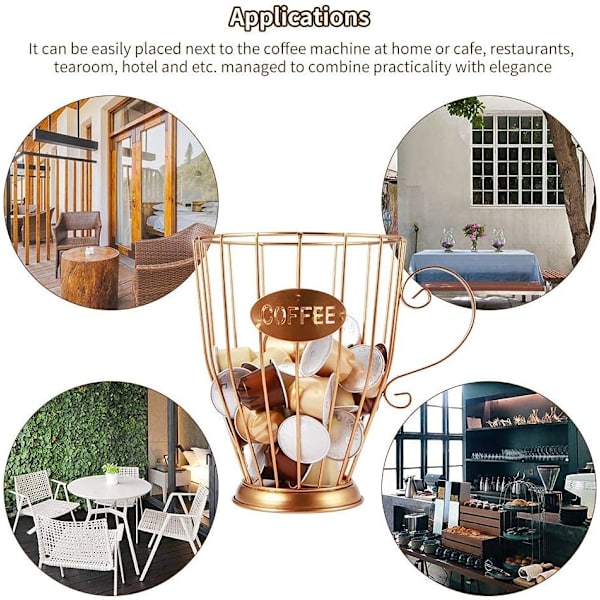 Kaffekapselkorg, Kaffeepad-Organizer, Original Design Coff