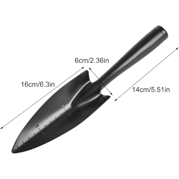 Hage Spader, Hage Spade, Strand Sand Spader | Heavy Duty Metall Hageverktøy, Hage Trowel, Håndspade med Erg
