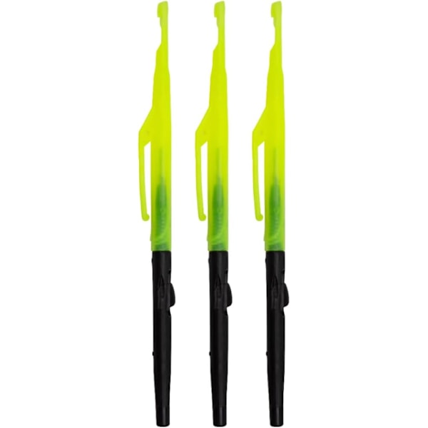 16.8cm 3 stk. Fiskekrokfjerner - Fiskekrokekstraktor - Plastkrokfjernerverktøy for fiske med rustfri stålnål - Rask fjerning av fiskekrok