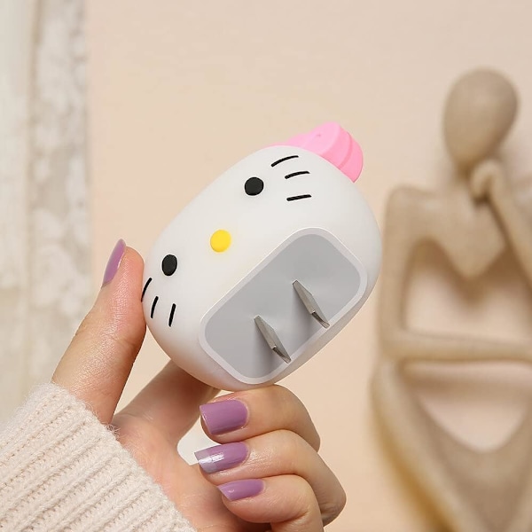 1 stk 3D Søt Tegneserie Serie Hurtiglader Beskytter 18W 20W iPhone 14 13 12 11 Pro Max Hurtiglading Kabel Lader Hode Deksel Tilbehør Datakabel pro