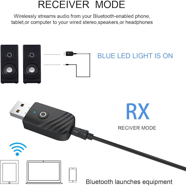 USB Bluetooth-sovitin Bluetooth-dongle PC:lle Bluetooth-lähetin
