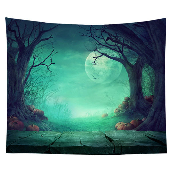 Halloween Tapestries Gothic Fall Valley Woods Spooky Tree Ro