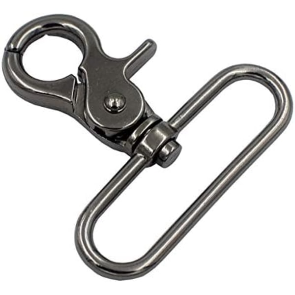 2,5×2,5×0,3 cm 8 stk. Stærke Zink Legering Webbing Rem Svingbar Udløser Klips Snap Hæk Lobster Spænder