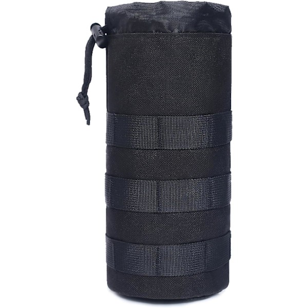 (A - Musta) Molle-pullopullo, sotilasvesipullopussi Tactica