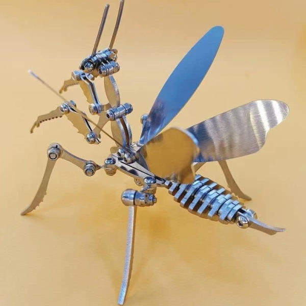 3D Metallpuslesett DIY Modellsett Kreative Metallpynt Mantis Met