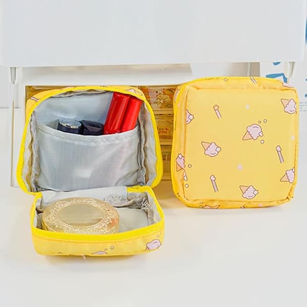 Periodeveske - Oppbevaringsveske for sanitetsbind | Holder for sanitetsbind | Menstruasjonsbindposer | Bærbar periodeveske Tampon Oppbevaringspose | Sanitetsbindvesker