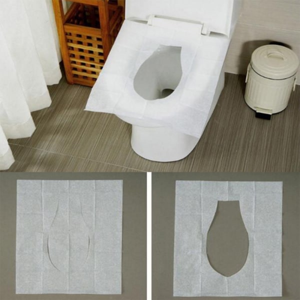 Engångsöverdrag för toalettstolar, 20-pack individuellt inslagna,