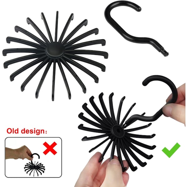 Roterende slipsholder Slipsholder Sjalholder Sjal Belte Plassbesparende