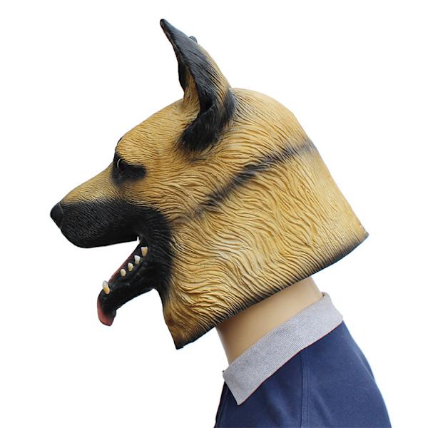 Hundemasker Halloween-fest Hundekostyme masker Super Bowl-maske Underdog-kostyme Latex dyrehode M