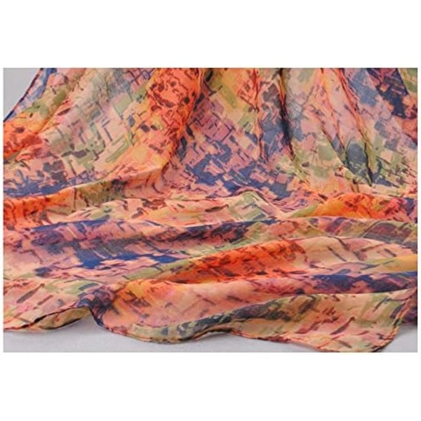 Blandade Färger Bomullsvoile Sjal Scarves Strandkläder Wrap