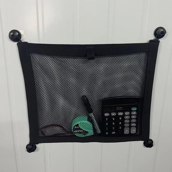 Hängande Förvaringsnätväska, Elastisk Mesh-Väska, Multifunktionell Förvaringsväska, Lämplig för Sovrum, Badrum, Bilar, etc.