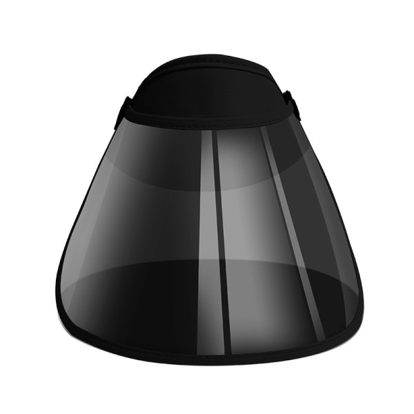 1 stk. Dame Sommer Udendørs Fritid Hat Visor Maske Sort