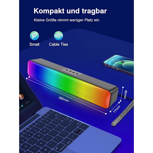 TV-kaiutin, Bluetooth-kaiutin, Kannettava kaiutin TV:lle ja tietokoneelle