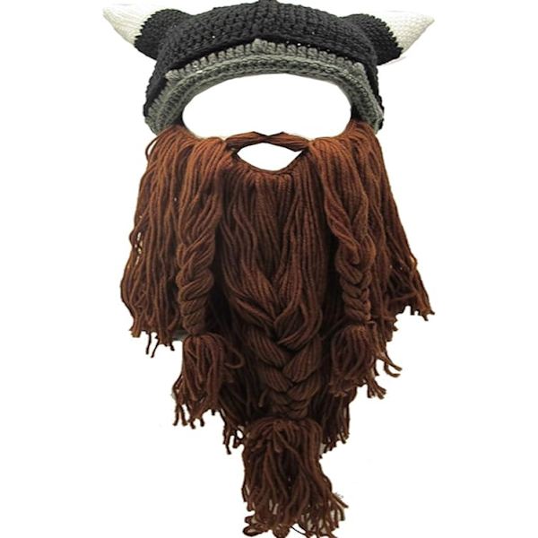 Café Beard Vintermössa Handgjord Stickad Varm för Män och Kvinnor