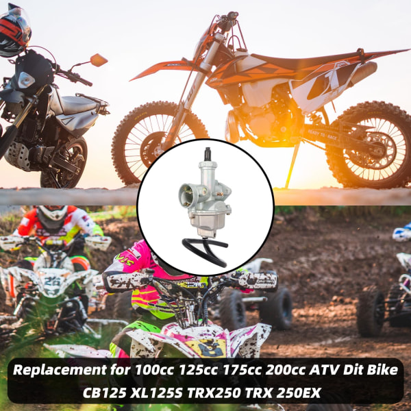 PZ27 27mm kaasutin vaihtokaasutinvaijerilla 100cc 125cc 150cc 200cc Pit Dirtbike 3 Wh