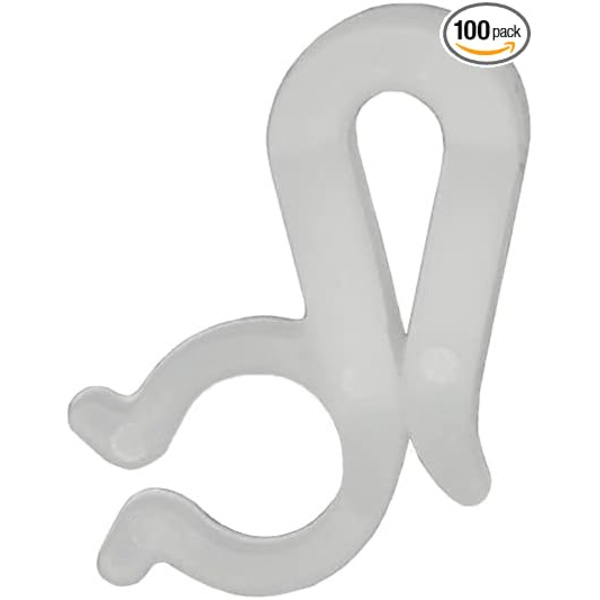 2,4×1,6×1,6 cm Juleristklips Henger Utendørs Hengende Renner Kroker for Juledekorasjon Lysstreng Vanntett