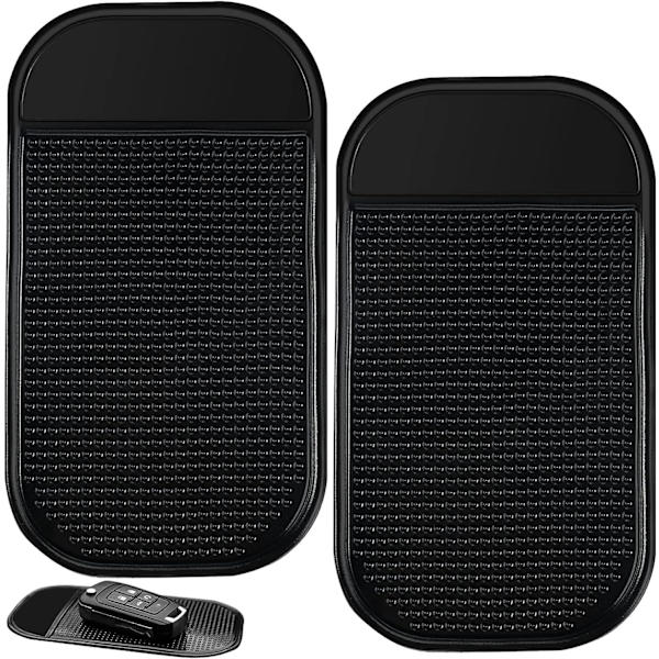 2 stk. Anti-Slip Matte 14 x 8 cm Bil Instrumentbræt, Bil Instrumentbræt