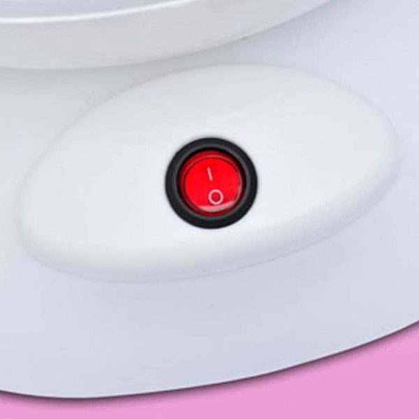 (B) Sukkerspinnmaskin, Sukkerspinnmaskin for Hjem med 1 Teskje og 10 Sukkerspinn Pinner,