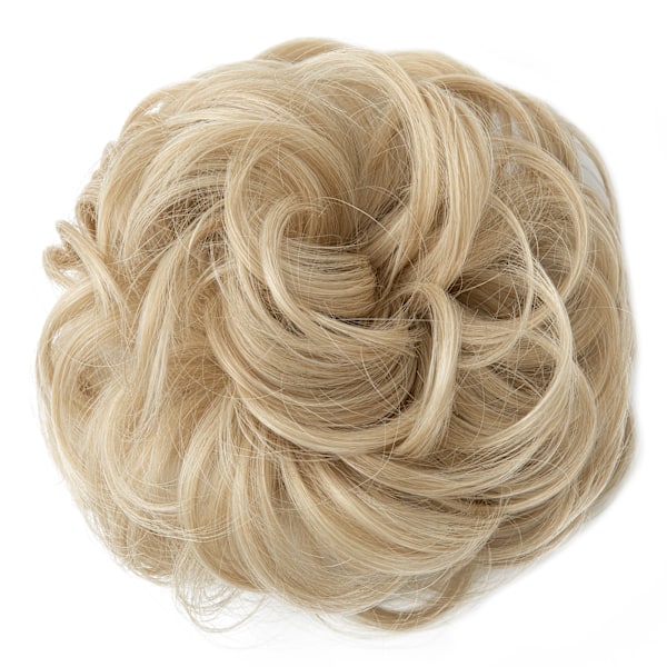 Hårband Peruk Hårband Hår Extensions Vågig Lockigt Hår Messy Bun Hår Extensions Donut Bun Golden