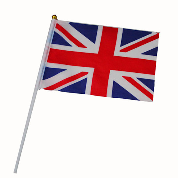 50-pack Mini Handhållna Flaggor, Brittisk Flagga, Storbritannien,