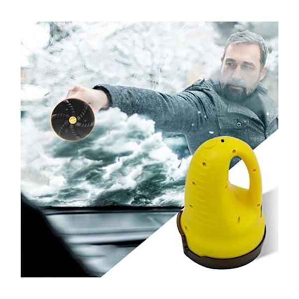 Sähköinen jäänraaputin, ABS-sähköinen auton lasin sulatuslaite, lumenpoistotyökalu, USB-lataus 3000 mAh C-autolle