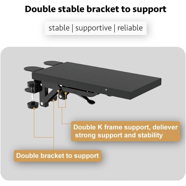 Datorarmsstöd Ergonomiskt Handledsstöd, Datorbordsförlängning