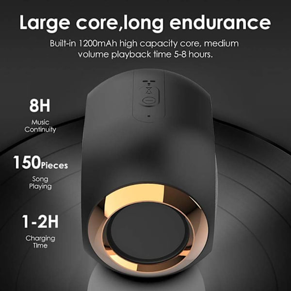 USB-drivna bärbara utomhushögtalare med subwooferbas/BT/TF/AUX/FM/handsfree trådlös Bluetooth-högtalare