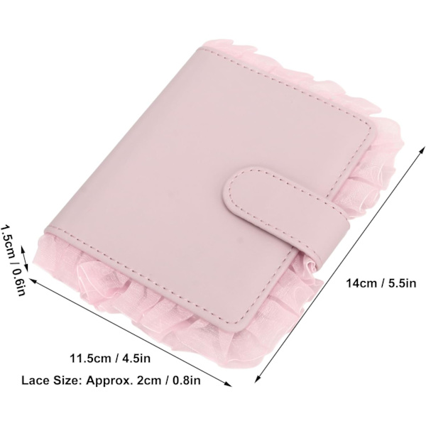 Mini film fotoalbum, 64 lommer Universal Lace fotoalbum for Mini12 11 9 8 Instant foto, 99% Tr