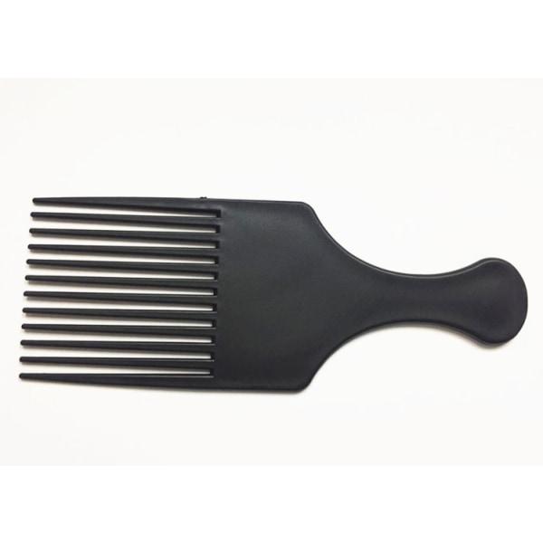 3 handles - black fork comb fringe comb 18.6 cm