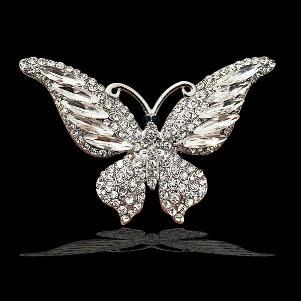 3 stk. Bling Butterfly Bil Luftventil Klips, Krystall Rhinestone Bil Luftfrisker Ventil Klips, Søt Aromaterapi Diffuser Bil