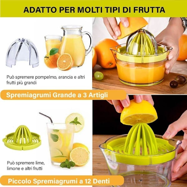 4-i-1 Manuel Citruspresser Citron/Appelsin/Citronpresser Manuel Citruspresser Manuel Citruspresser Æggeblomme- og Hvide Separator Manuel Grøntsagsrivejern C