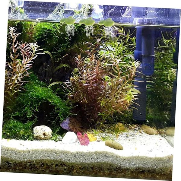 6 stk. kunstige andemat, flytende vannliljeornament for akvarium, kunstig andemat