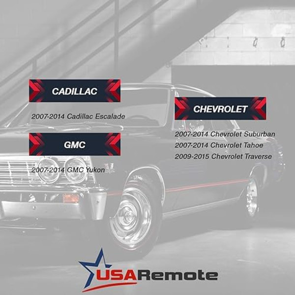 Nyckelskyddsöverdrag för Chevy Suburban Tahoe Traverse, GMC Yukon XL, Nyckelskal, Fjärrkontrollbyte