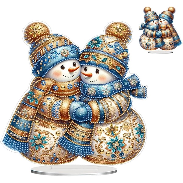 Diamond Art Christmas Desktop Ornaments Diamond Art Kits for Adults Christmas Diamond Painting Snowman Diamond Art Home