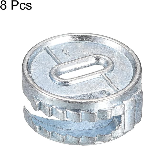 Kam Lås Mutter för Möbler, 8st 24x11mm Kopplingsmutter Klämmutter Möbelkoppling Kam Beslag