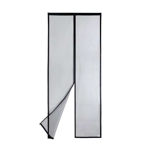 Magnetisk Myggenet til Dør (100x210cm, Sort)