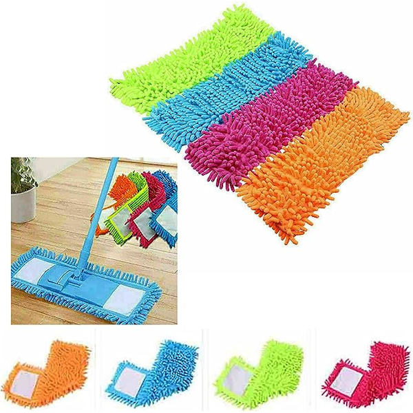Retractable Microfiber Floor Mop Stripper, Wet And Dry Sweeper Wo
