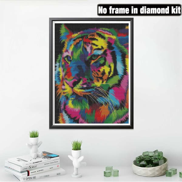 (30x40cm) 5D Diamantmaleri Tiger 29